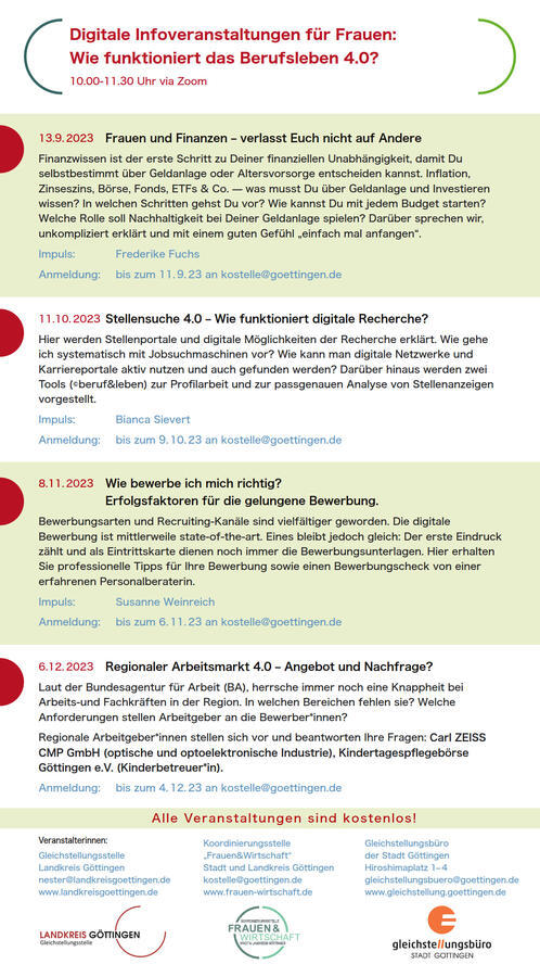 Bild vergr&ouml;&szlig;ern: Flyer Infoveranstaltung Berufsleben 4.0