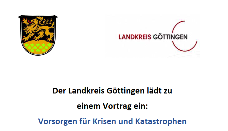 Vorsorge für Krisen und Katastrophen