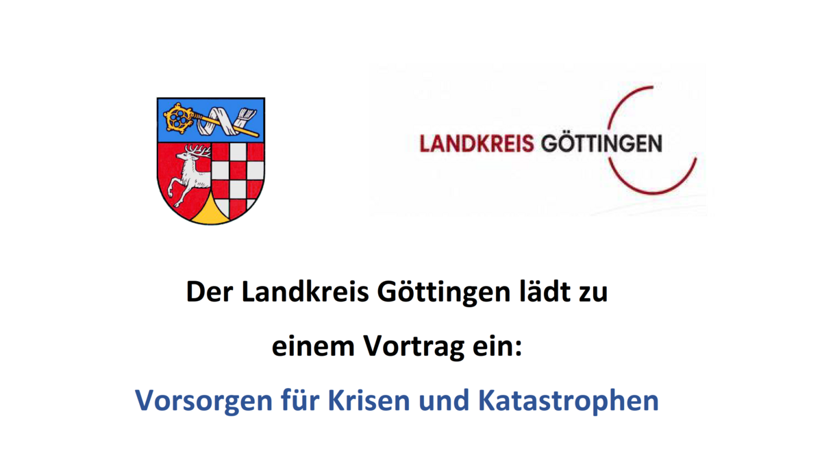 Vorsorge für Krisen und Katastrophen